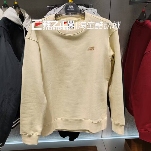 NewBalance/NB25新男女冬运动休闲针织圆领T恤套头衫卫衣NCF41421