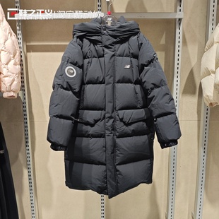 New Balance NB男女儿童25新冬中长款连帽鹅绒保暖羽绒服7PF42023