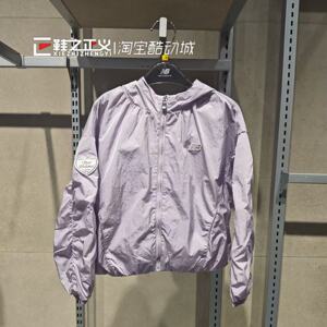 New Balance NB女童春新款百搭连帽梭织长袖休闲运动外套7AG14012