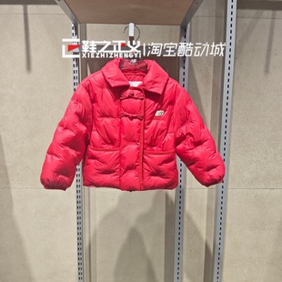 New Balance NB童装26新款女童红色新年盘扣棉服夹棉外套7QG11052