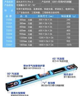 日本亲和企鹅高精度水平尺600mm装 修水平仪不带磁带把手铝制73333