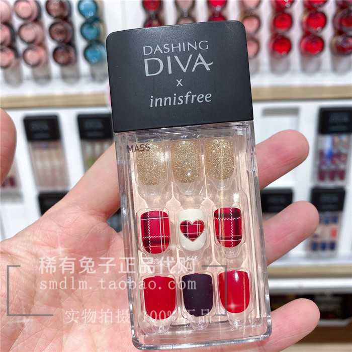 短款美甲指甲贴片指甲油甲贴dashine diva穿戴甲无毒孕妇可果冻胶