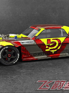 特价清仓 Bittydesign ARRMA 越界 1/7 美式肌肉车壳  BDMC7-DSTY