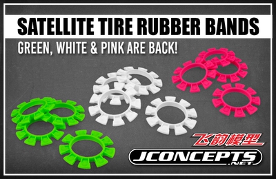 JCONCEPTS 1/10电越野SCT短卡1/8越野粘胎用固定橡筋 多色可选