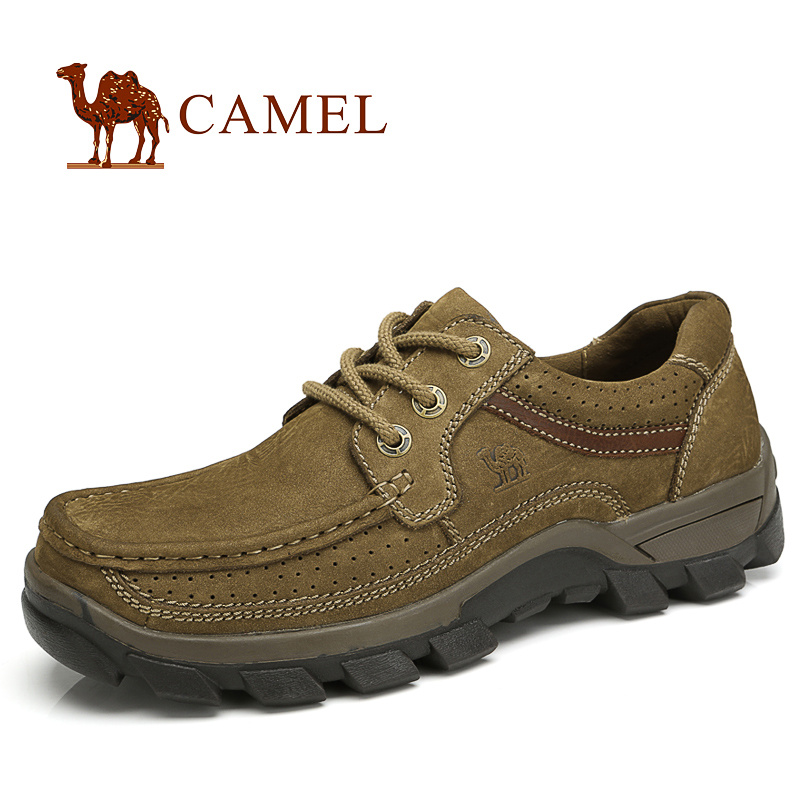 【非卖品】camel 骆驼 正品男鞋 磨砂真牛皮 时尚运动户外鞋  8