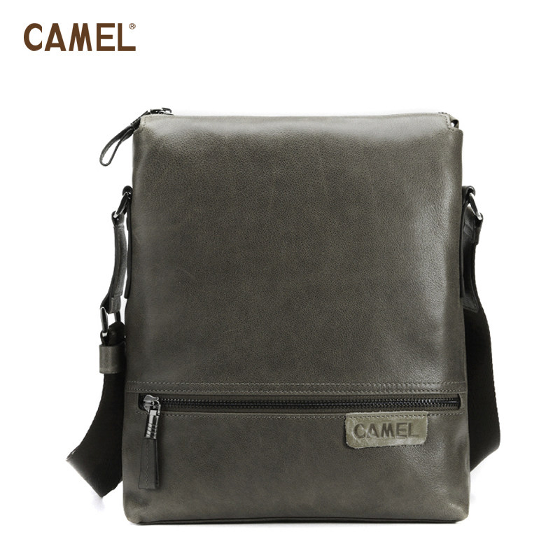 【非卖品】camel骆驼皮具 头层牛皮 时尚单肩包 男包 潮流斜