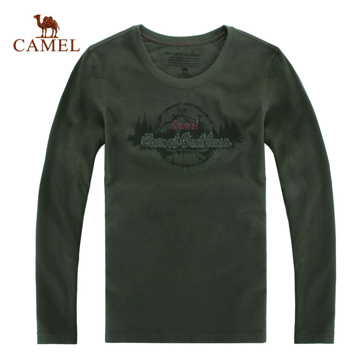 【非卖品】camel骆驼 运动情侣款 长袖纯棉上衣 圆领卫衣 2F111