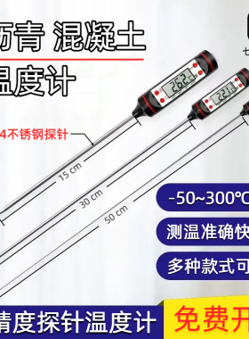 探针插入式沥青土壤混凝土测温仪