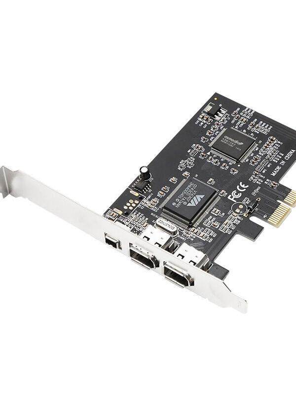 1394 FIREWIRE 카드 VIA 칩 PCI-E 녹음 스튜디오 FIREWIRE 사운드 카드 DV 캡처 카드 드라이버가 필요 없는 FIREWIRE 사운드 카드