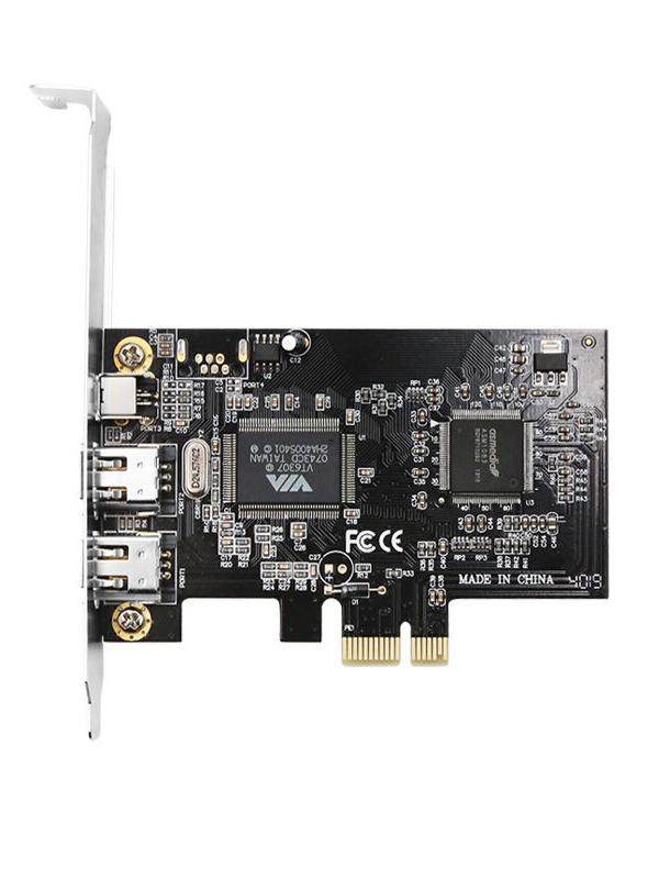 1394 FIREWIRE 카드 VIA 칩 PCI-E 녹음 스튜디오 FIREWIRE 사운드 카드 DV 캡처 카드 드라이버가 필요 없는 FIREWIRE 사운드 카드