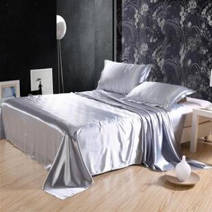 6A正品加厚重磅真丝床单百分百桑蚕丝40姆米30姆米单双人床单有缝