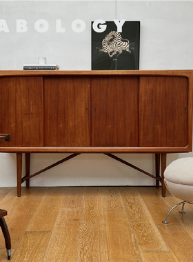 LABOLOGY中古 | 丹麦 柚木高柜北欧斯堪的纳维亚风格客餐厅餐边柜