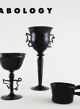LABOLOGY新品｜伦敦Commonstate涟漪黑色系列 暗黑哥特浓缩杯酒杯