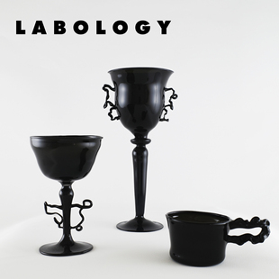 LABOLOGY新品|伦敦Commonstate涟漪黑色系列 暗黑哥特浓缩杯酒杯