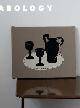 LABOLOGY新品｜AtelierKoma小饮 布艺拼贴艺术复古装饰挂画客厅