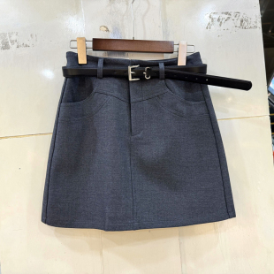 2025新款 欧洲站秋装 腰带高腰防走光性感半身裙短裙 6140 Beauty