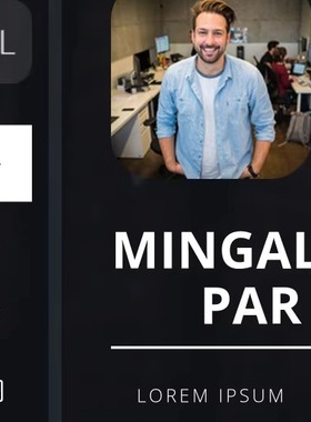 0820黑色酷炫个人单页面模板简历主页博客HTML源码手机电脑自适应