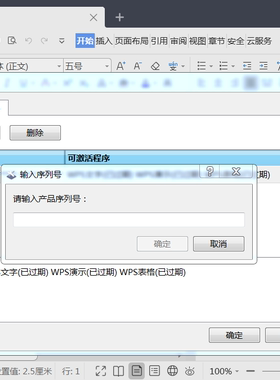 K1-2019office软件专业版安装电脑输入序列号WPS办公软件无限制用