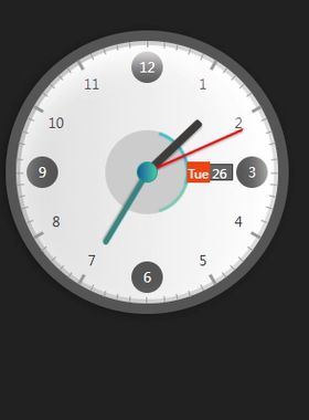R12-jQuery和CSS3精美时钟插件HTML源码模板无后台