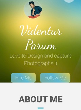 BBS124 UI设计师web简历html5模板个人简历个人主页HTML源码