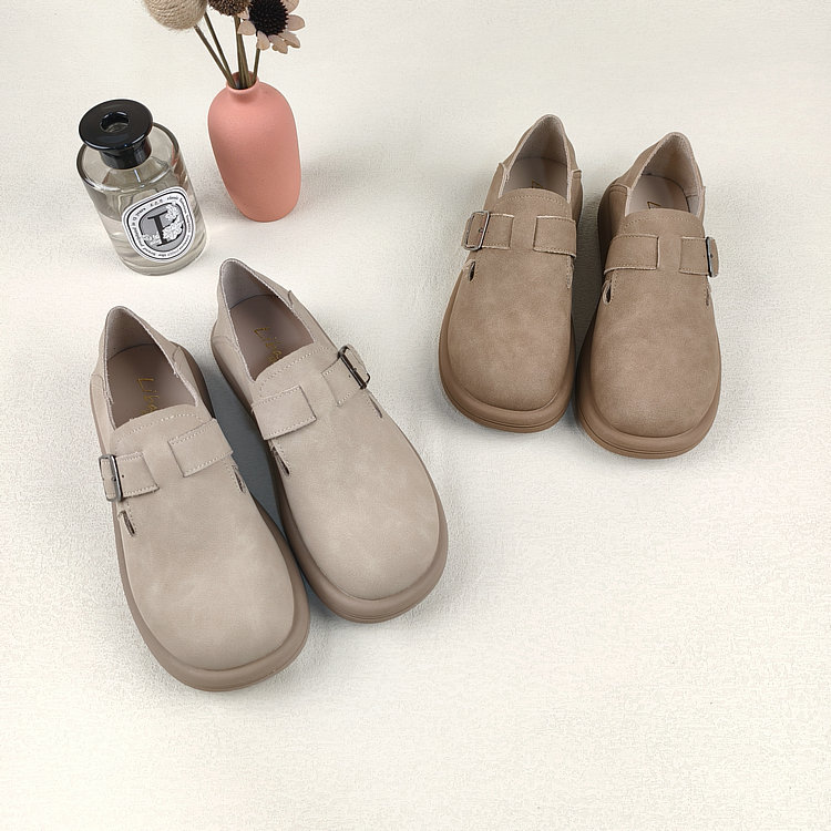 秋季深口防滑软底英伦单鞋