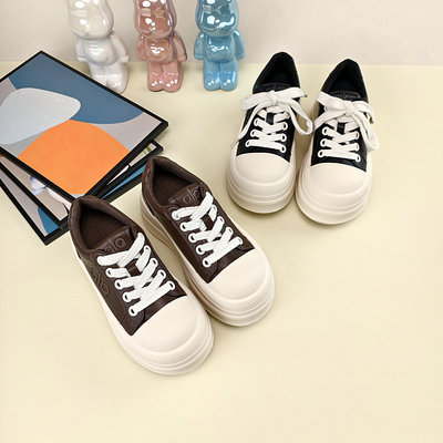 韩版系带轻便时尚高跟松糕鞋