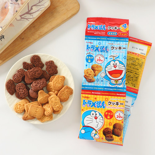 哆啦A梦牛奶巧克力味饼干儿