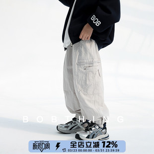 中大童户外百搭束脚裤 男童春装 布裤 儿童高品浅色工装 子潮 2026新款