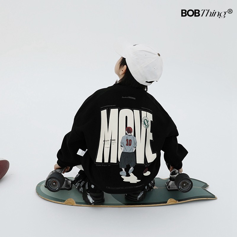 男童圆领卫衣儿童秋冬厚打底衫潮