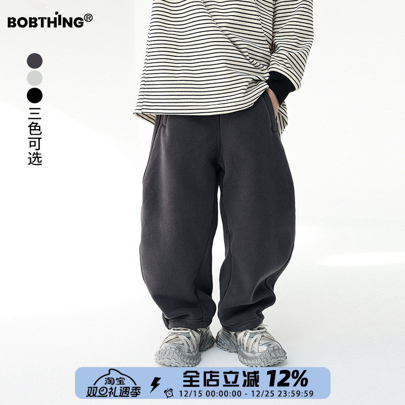 儿童冬季一体绒运动裤香蕉裤卫裤