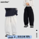 2026新款 腰部撞色简约拼接卫裤 直筒长裤 男童春装 休闲百搭运动裤 潮