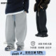 直筒男童冬季 加厚运动裤 童装 儿童小logo简约一体绒卫裤 针织裤 子潮