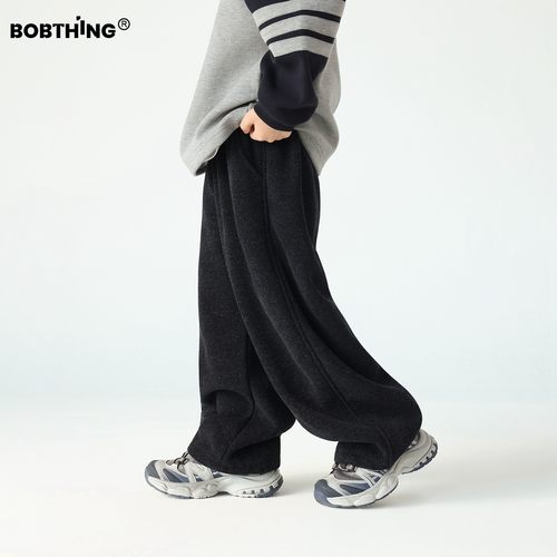 男童一体绒运动裤高质感卫裤加厚