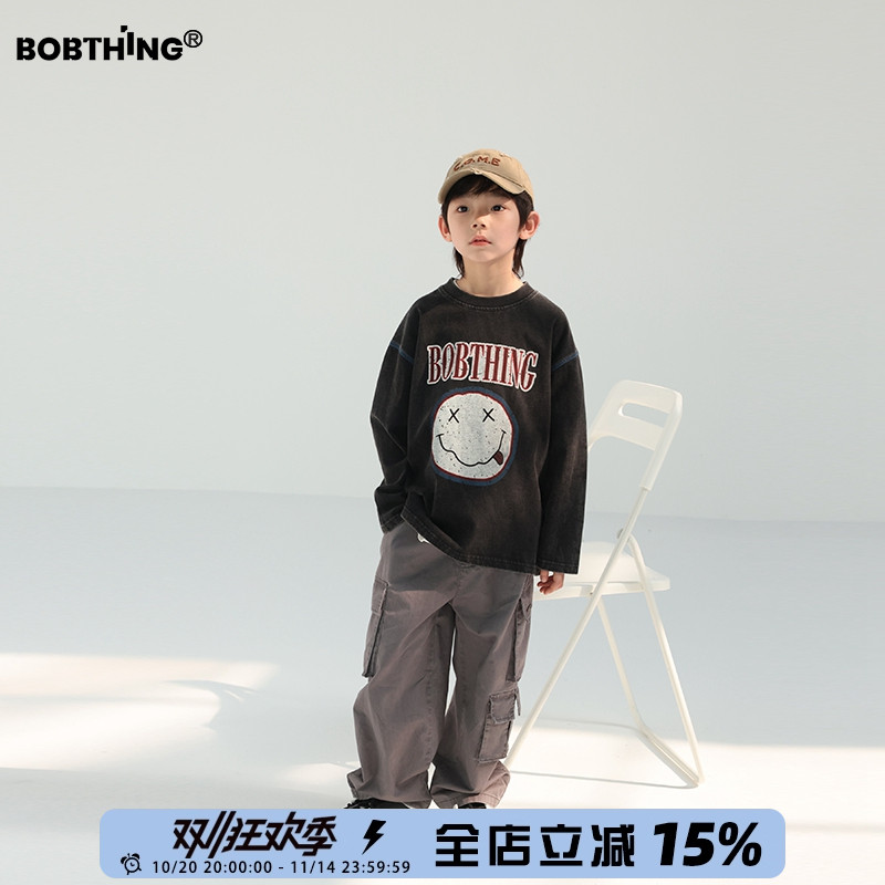 儿童长袖棉T恤男童春秋打底衫潮