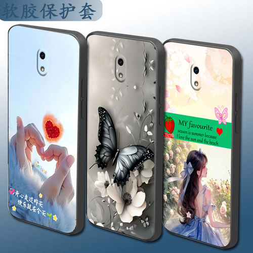 适用于红米8A手机壳M1908C3KE全包镜头时尚卡通硅胶软壳个性直边手机套情侣防摔套保护套磨砂套网红潮牌创意