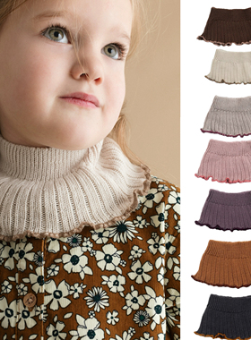 现货法国collegien儿童美丽奴羊毛脖套秋冬护颈防寒保暖围脖