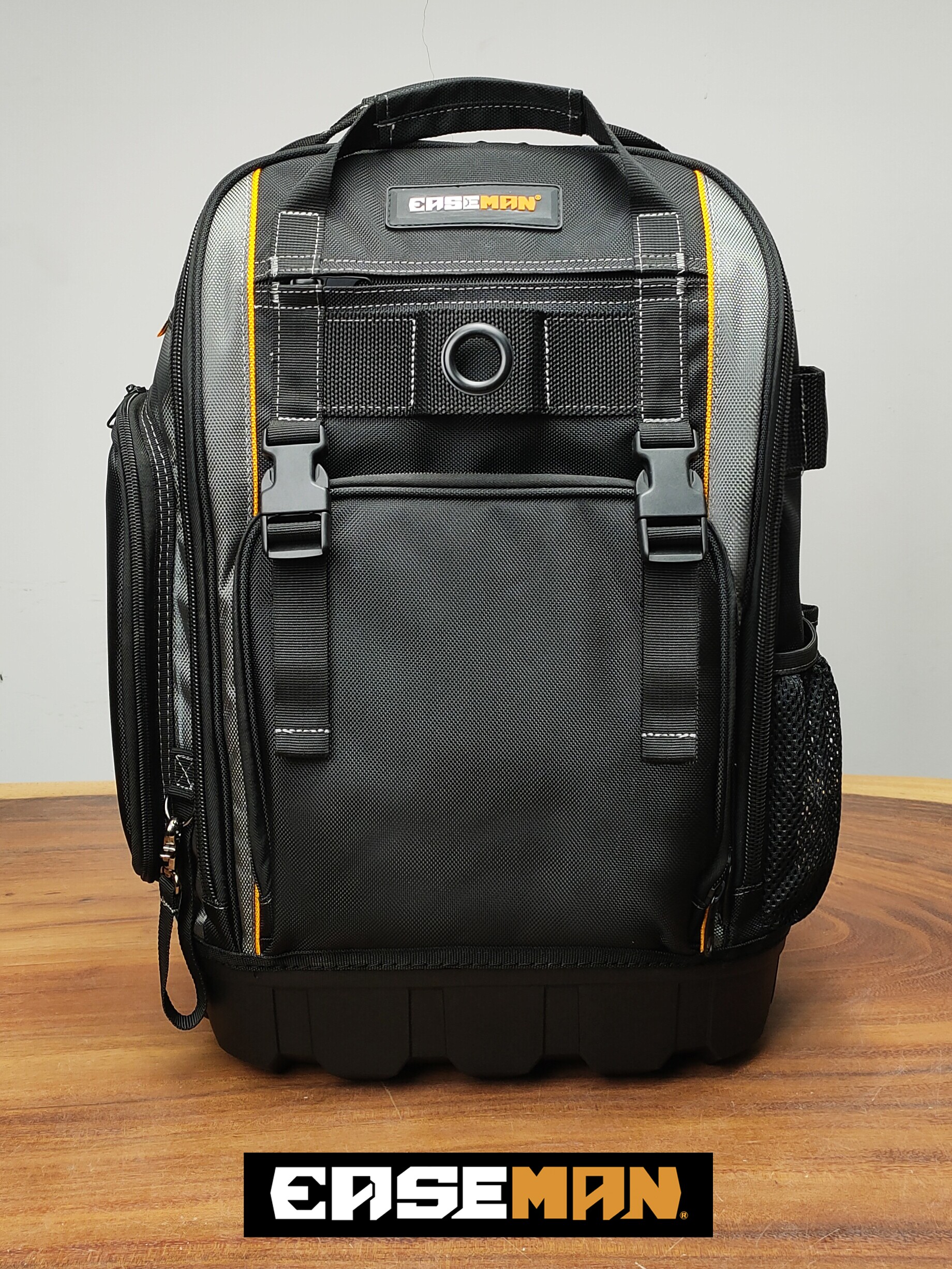 EASEMAN 중장비 도구 가방 배낭 전기 기술자를 위한 퀵 릴리스 버클 내구성 강함 수리 가능 다기능 및 두꺼움