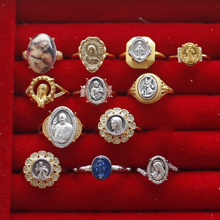 欧美意大利中古董复古西洋回流进口人物活口戒指圈vintage