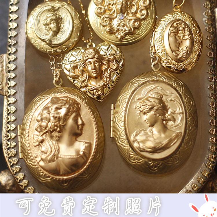 西洋回流黄铜复古宫廷吊坠