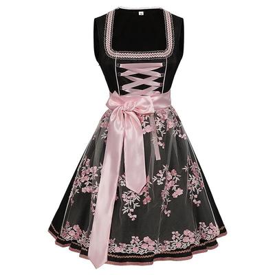 万圣节狂欢德国啤酒节服装分码吊带裤套装巴伐利亚女款演出服