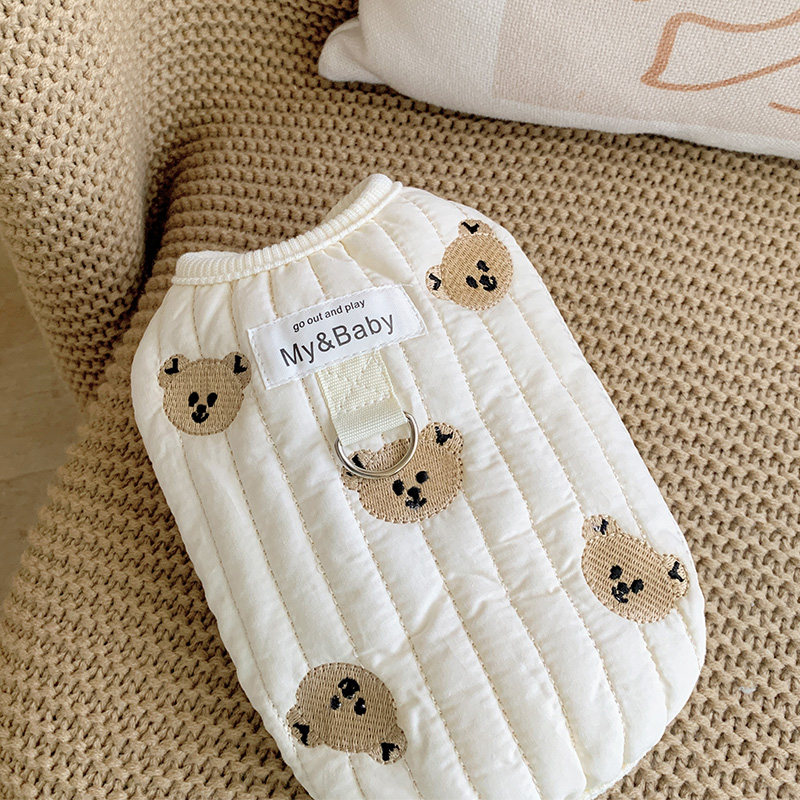 米乐宠物狗狗绗棉背心春秋