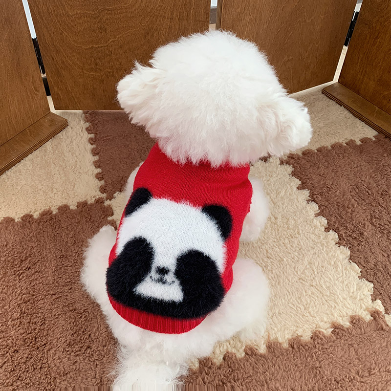 抖音无限回购加厚捂脸熊猫毛衣