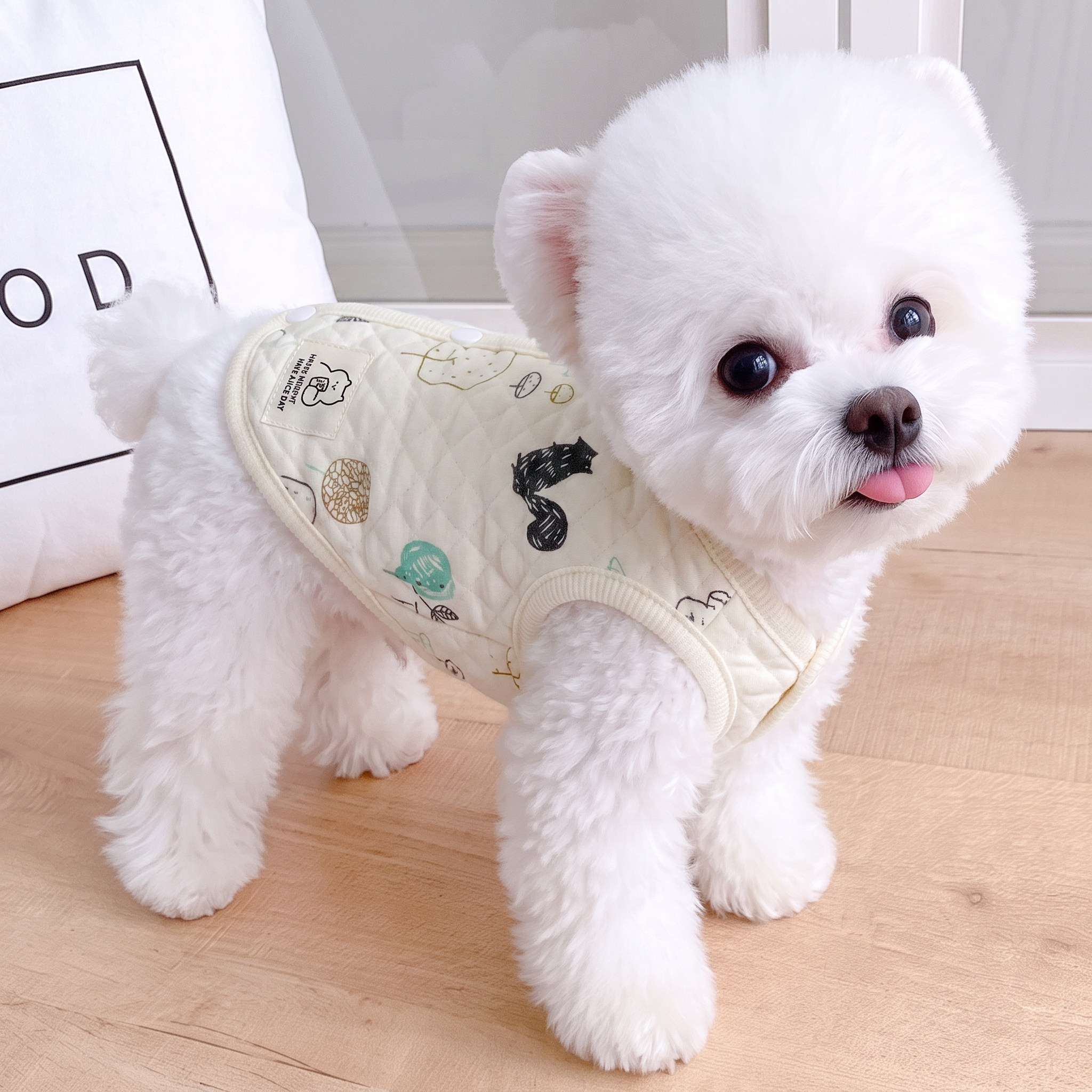 婴儿棉背心狗狗秋冬款宠物小型犬泰迪比熊博美猫咪雪纳瑞衣服冬季