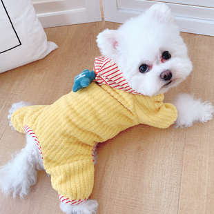 宠物泰迪比熊雪纳瑞四脚加厚绒衣冬季 狗狗衣服小型犬冬装 2025新款