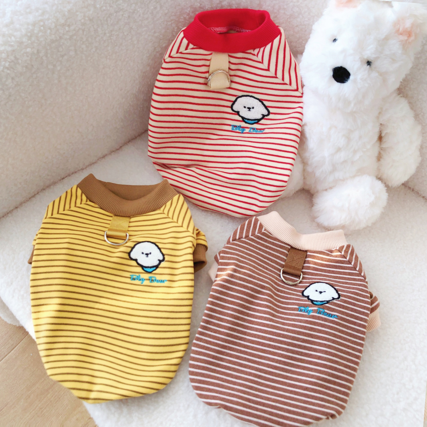 【狗狗秋冬德绒打底保暖可牵引】