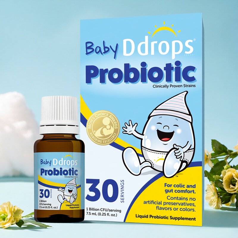 Ddrops滴卓思婴幼儿益生菌滴剂新生儿宝宝口服液体21天~1岁可用