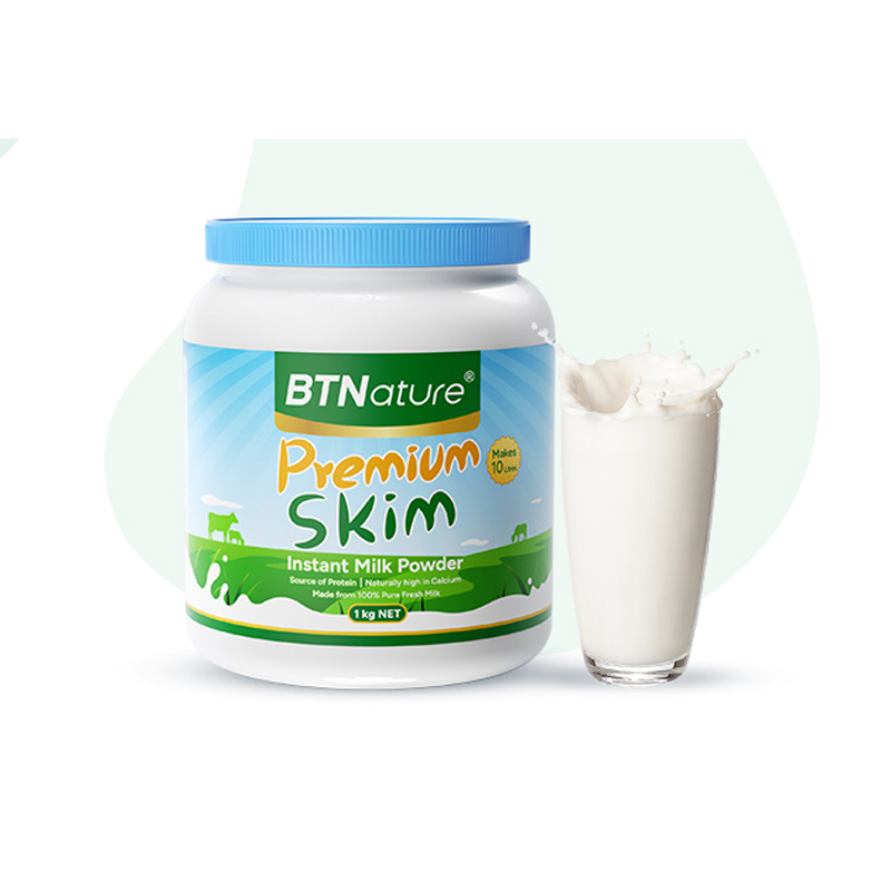 澳大利亚进口btnature贝特恩蓝胖子脱脂牛奶粉原装中老年成人学生