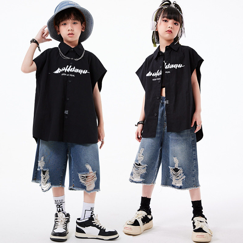 少儿街舞演出服夏季男女孩jazz爵士舞蹈服架子鼓hiphop六一表演服,童装/婴儿装/亲子装,套装,淘宝优惠券,粉丝福利购,淘宝优惠卷