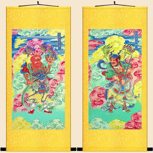 火德天君图神像画卷轴挂画 王灵官豁落元帅水陆画明代玉枢宝经版