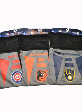 美国职业棒球大联盟系列棒球队双肩包束口包棒球手套袋球迷